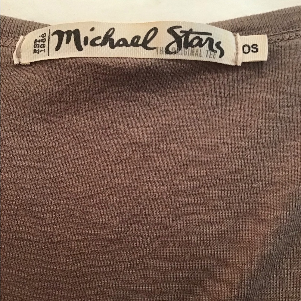 Michael Stars brown tank top nwot OS